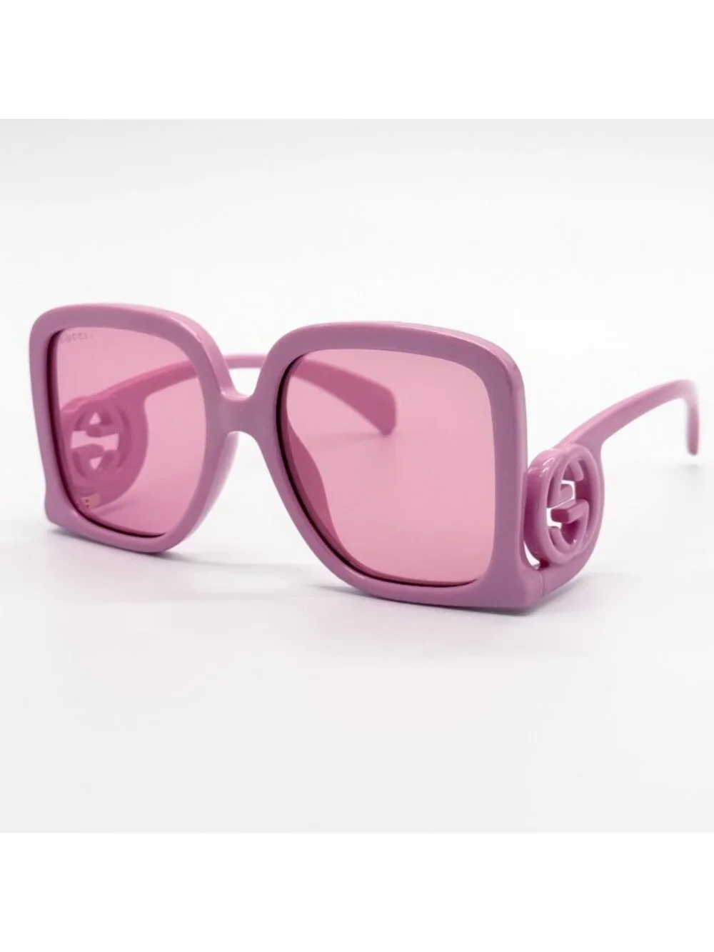New Gucci Pink Square Women Pink Sunglasses GG1326S 008